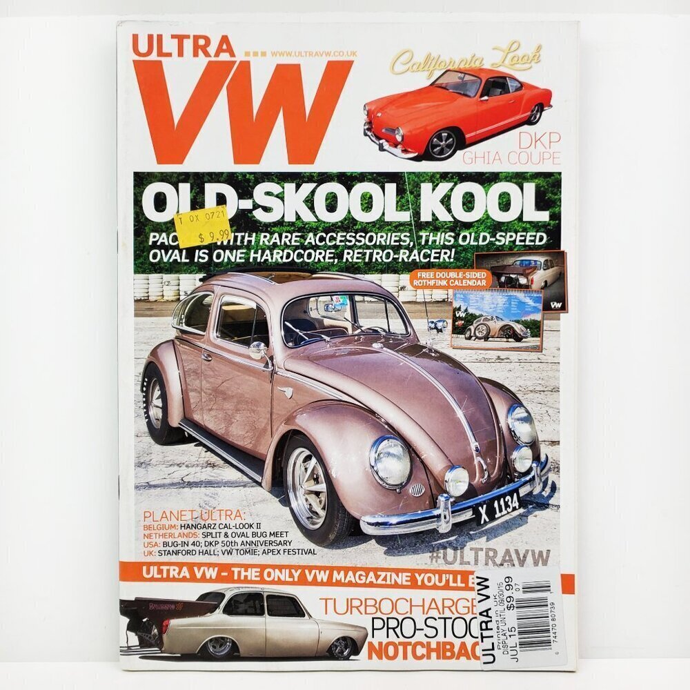 Ultra VW Magazine 2015 Volkswagen Bug DKP Ghia Notchback Cars w/ Calendar
